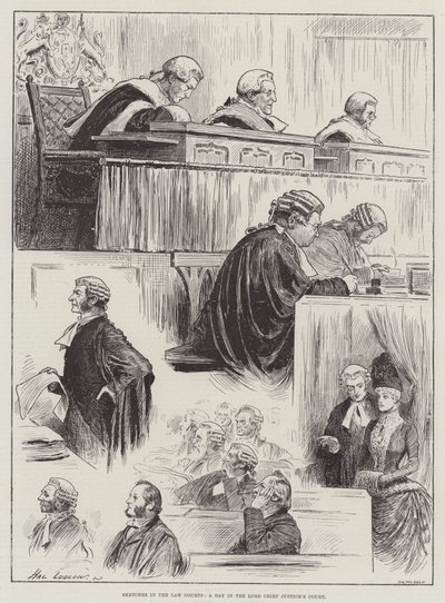 Sketches in the Law Courts, a Day in the Lord Chief Justice